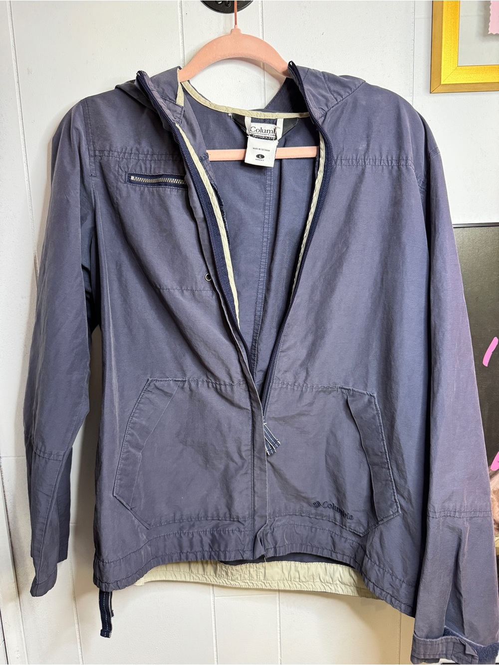 Columbia light blue jacket